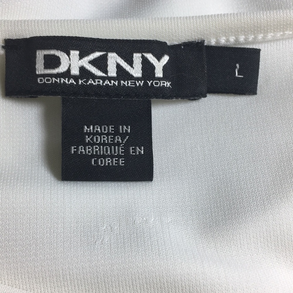 DKNY ( DANA KARAN NEW YORK ) Size LARGE, White, - Picture 5 of 8